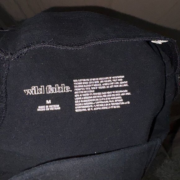 Wild Fable Red/White Side Striped Black Leggings Soft Stretchy Women's M - Picture 4 of 5